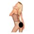 Penthouse Body Search - Open, Fishnet Bodysuit (Black) 