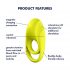 Satisfyer Spectacular - Waterproof Vibrating Cock Ring (Yellow) 