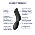 Satisfyer Curvy Trinity 2 - Rechargeable vaginal and clitoral vibrator (black)