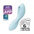 Satisfyer Curvy Trinity 5+ - Smart Air Pulse 2in1 Vibrator (Blue) 