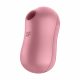 Satisfyer Cotton Candy - Rechargeable Air Pulse Clitoral Vibrator (Coral) 