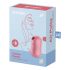 Satisfyer Cotton Candy - Rechargeable Air Pulse Clitoral Vibrator (Coral) 