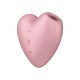 Satisfyer Cutie Heart - Rechargeable Air-Pulse Clitoral Vibrator (Pink) 