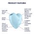 Satisfyer Cutie Heart - Rechargeable Air Pulse Clitoral Vibrator (Blue) 