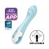 Satisfyer Air Pump Vibrator 5 - Smart Inflatable Vibrator (Blue) 