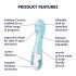 Satisfyer Air Pump Vibrator 5 - Smart Inflatable Vibrator (Blue) 