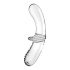 Satisfyer Double Crystal - Clear Glass Dildo with Two Ends 