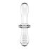 Satisfyer Double Crystal - Clear Glass Dildo with Two Ends 