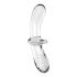 Satisfyer Double Crystal - Clear Glass Dildo with Two Ends 