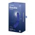 Satisfyer Double Crystal - Dual-Ended Glass Dildo (Blue) 