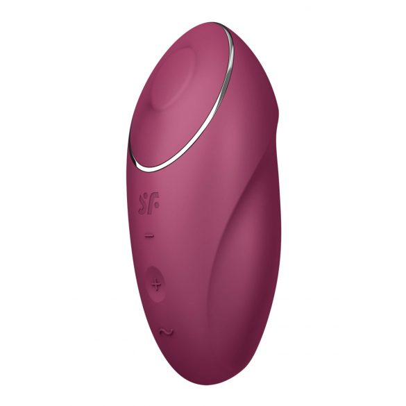 Satisfyer Tap & Climax 1 - 2-in-1 Vibrator and Clitoral Stimulator (Red) 