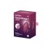 Satisfyer Tap & Climax 1 - 2-in-1 Vibrator and Clitoral Stimulator (Red) 