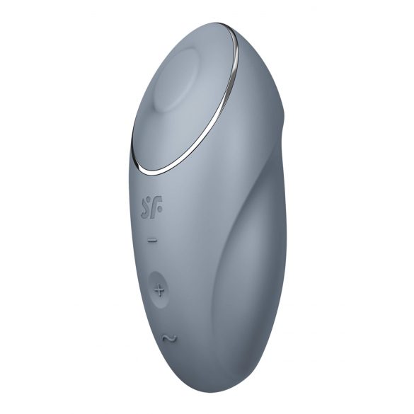 Satisfyer Tap & Climax 1 - 2-in-1 Vibrator and Clitoral Stimulator (Grey) 