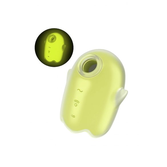 Satisfyer Glowing Ghost - Light-Up Air Pulse Clitoral Stimulator (Yellow) 