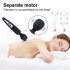 Mrow - Rechargeable Waterproof Massage Vibrator (Black) 