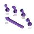 Magic Stick - Vibrator with Changeable Clitoral Arm (Purple) 