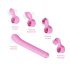 Magic Stick - Vibrator with Interchangeable Clitoral Arm (Pink) 