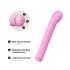 Magic Stick - Vibrator with Interchangeable Clitoral Arm (Pink) 