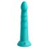 Dillio Slim Seven - Suction Cup Stimulating Dildo (20cm) - Turquoise 