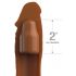 X-TENSION Elite 2 - Cut-to-Fit Penis Sleeve (Brown) 