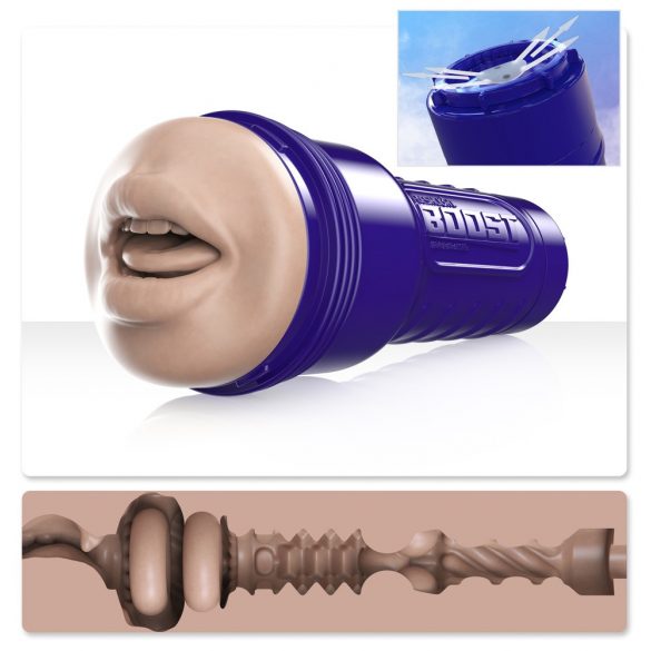 Boost Blow Fleshlight - Realistic Mouth Masturbator (Natural) 