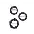 Lonely Stay Hard - Penis Ring Set - Black (3 Pieces) 