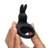 Happyrabbit Vibrating Cock Ring - Rechargeable (Black) 