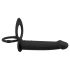 Black Velvets Double F - Strap-On Anal Vibrator (Black) 