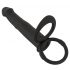 Black Velvets Double F - Strap-On Anal Vibrator (Black) 