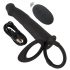 Black Velvets Double F - Strap-On Anal Vibrator (Black) 