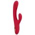 Smile - tongue vibrator with tickle lever (red)