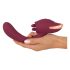 Javida - dual-purpose tongue vibrator (burgundy) 