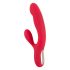 Smile Thumping Rabbit - rechargeable 3 motor vibrator (red) 