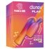 Durex Tease & Vibe - rechargeable rod vibrator with bunny clitoris stimulator (pink)