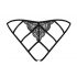 Miamor Obsessive - Open Lace Mesh Women's Underwear (Black)  - L/XL