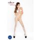 Passion BS022 - Open Mesh Bodysuit (White) - S-L 