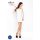 Passion BS025 - side mesh long sleeve mini dress (white) - S-L