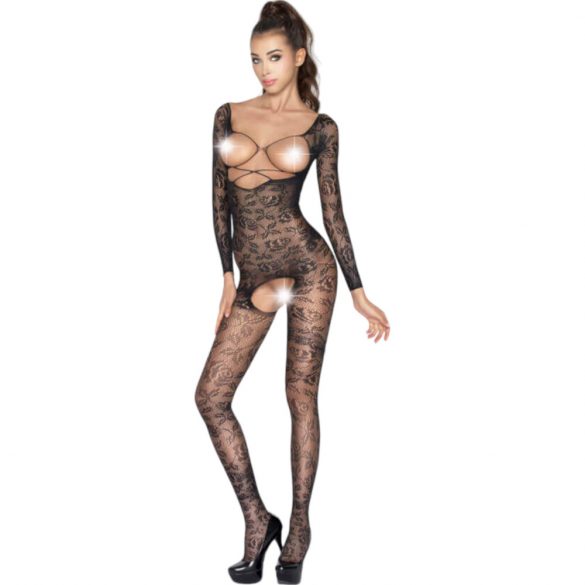 Passion BS031 - Open Bodysuit (Black) - S-L 