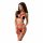 Passion Magali - Decorative Body Harness Set - 3 Pieces (Red) 