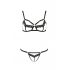Passion Devil Solon - lace ornament bra set (black)
