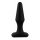 Feel the Magic Shiver - silicone anal dildo (black) - in a pouch