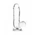 Addiction Crystal - Footed Bulbous Dildo (Transparent) - 15cm 