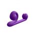 Snail Vibe Duo - Rechargeable 3-in-1 Stimulator Vibrator (Purple) 