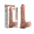 Dual Density - Suction Cup Realistic Dildo with Balls - 20cm (Natural) 