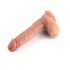 Dual Density - Suction Cup Realistic Dildo with Balls - 20cm (Natural) 