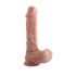 Dual Density - Suction Cup Realistic Dildo with Balls - 20cm (Natural) 