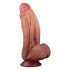 LoveToy - Dual-Layer Realistic Dildo - 26cm (Natural) 