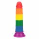 Lovetoy Prider - Lifelike Dildo - 19cm (Rainbow) 