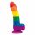 Lovetoy Prider - Realistic Liquid Silicone Dildo - 19cm (Rainbow) 