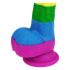 Lovetoy Prider - Realistic Liquid Silicone Dildo - 19cm (Rainbow) 